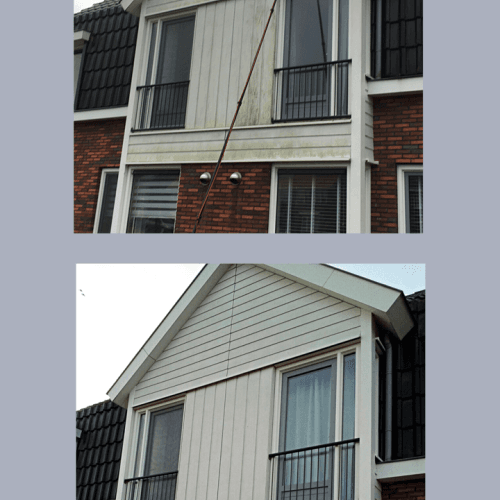 Woninggevel — voor & na